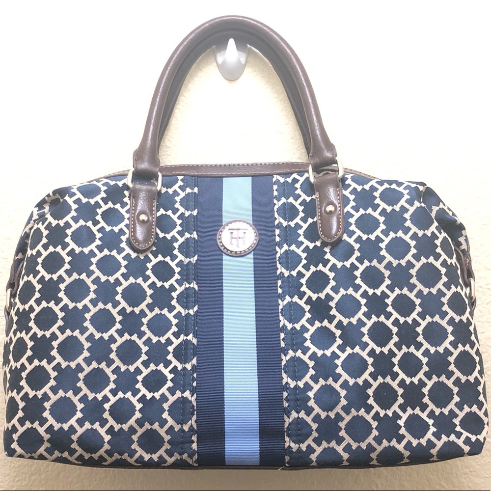 Tommy Hilfiger Monogram Satchel Purse